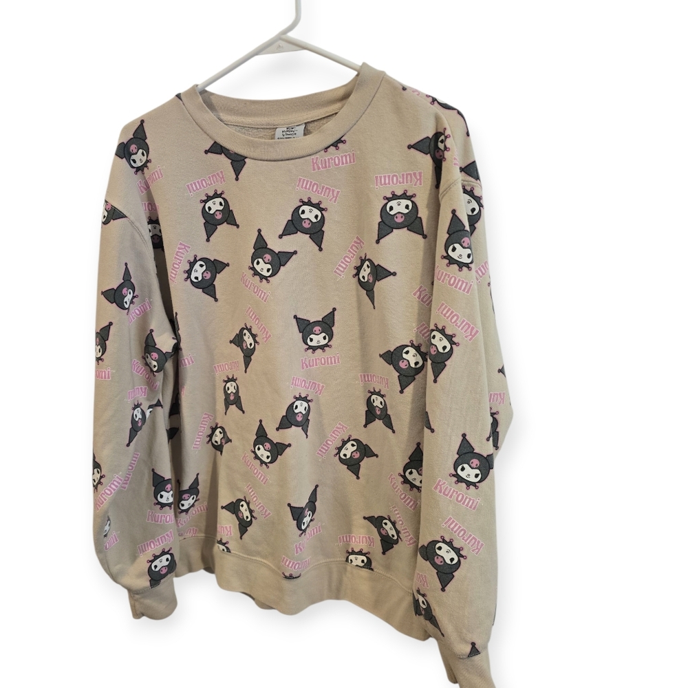 SANRIO Oversized Kuromi Sweatshirt Size Medium - Picture 3 of 7